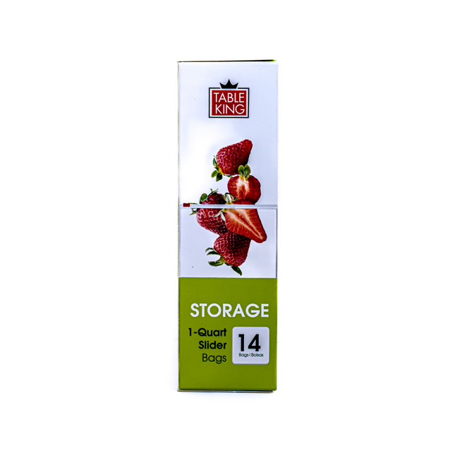 Table King Storage Slider Bag 1 qt 14 Bags