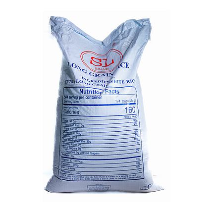 SL Brand Long Grain White Rice – 50lb | 22.70kg