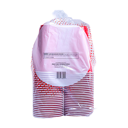 Plastic Cups 18oz Red 50ct
