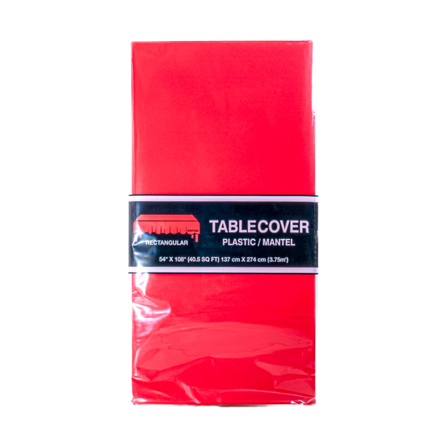 Rectangular Table Cover 54"x108" Red