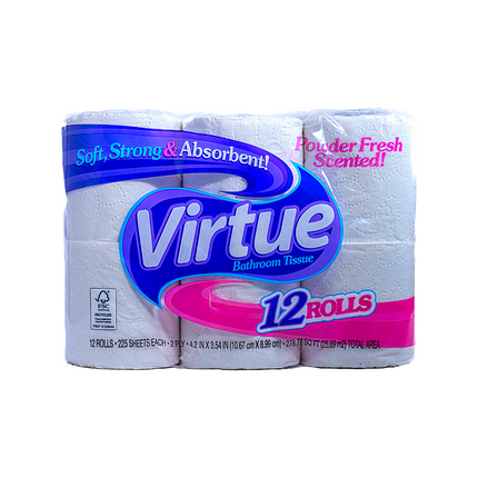 Virtue Bath Tissue Toilet Papper 12 Rolls