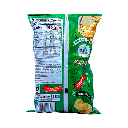 Frito Lay XVL Lay's Potato Chips Sour & Cream & Onion 2 1/2 oz
