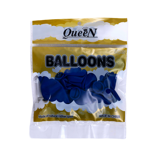 Rubber Balloons Blue 10 pcs