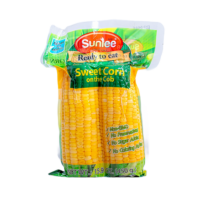 Sunlee Sweet Corn on the Cob – 15.9oz | 450g
