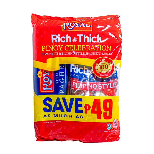Royal Pinoy Celebration Spaghetti & Sauce Combo – 3.53 lb | 1.6kg