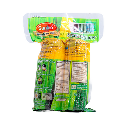 Sunlee Sweet Corn on the Cob – 15.9oz | 450g