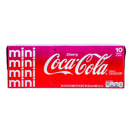 Coca‑Cola Cherry Mini – 10 Cans, 7.5 fl oz Each | 222ml