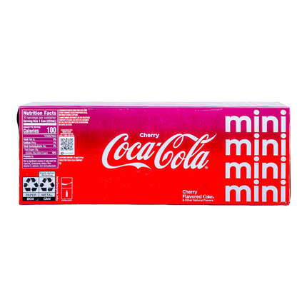 Coca‑Cola Cherry Mini – 10 Cans, 7.5 fl oz Each | 222ml