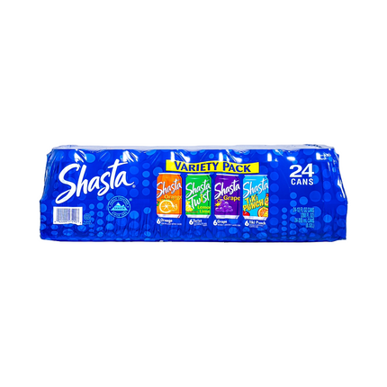 Shasta Variety Pack – 24 Cans, 12 fl oz Each | 355ml