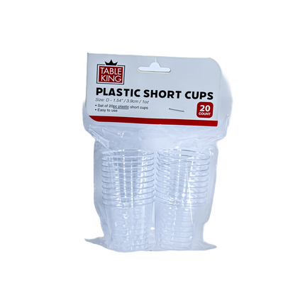 Table King Plastic Shot Glass – 20 pcs, 1 oz