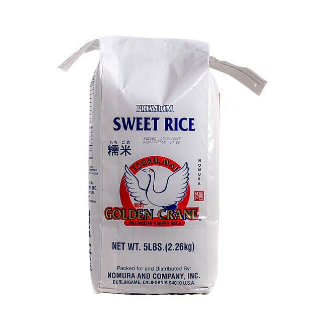 Golden Crane Sweet Rice (White) – 5lb | 2.26kg