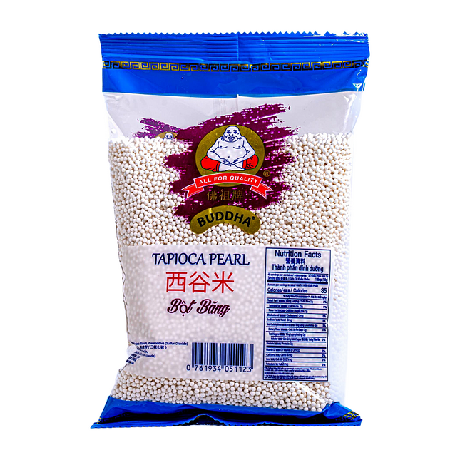 Buddha Tapioca Pearl White (Small) – 14oz | 400g