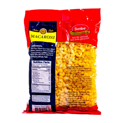 Sunlee Macaroni (Short Tube)