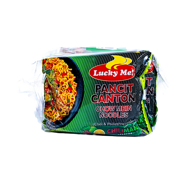 Lucky Me Pancit Canton Chili Mansi – 6 Pack, 2.12oz Each | 60g