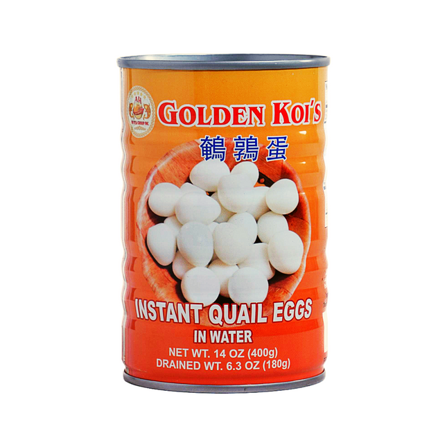 Golden Koi’s Instant Quail Eggs in Water – 14oz | 400g