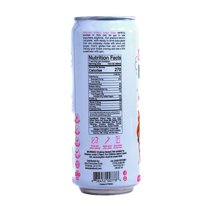 Jans Boba Milk Tea Brown Sugar - 16.6 fl oz | 490ml