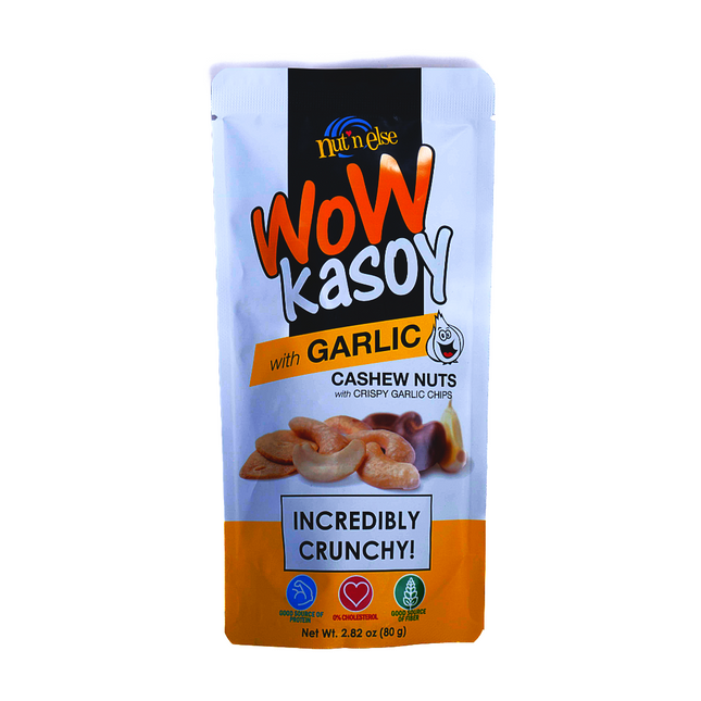 Nut'n Else Wow Kasoy With Garlic Chips – 2.82oz | 80g