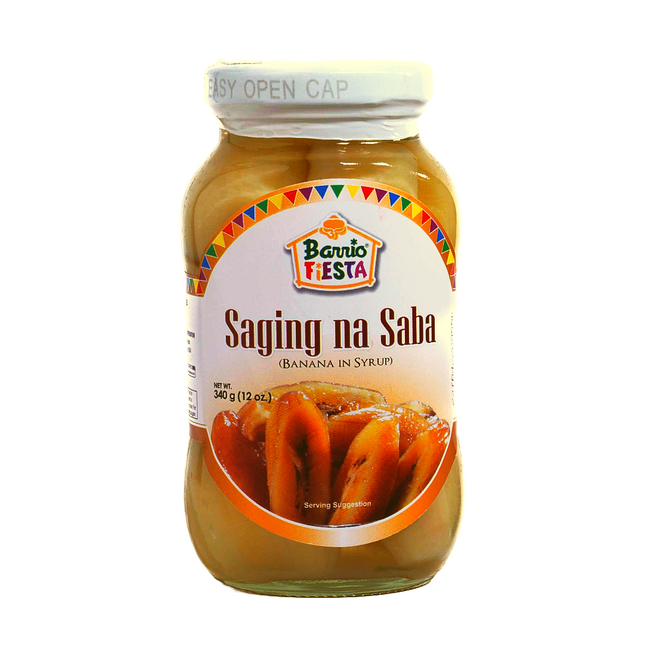 Barrio Fiesta Saging na Saba (Banana in Syrup) – 12oz | 340g