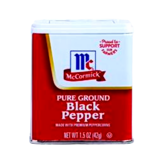 Mccormick Schilling Black Pepper – 1.5oz | 42g