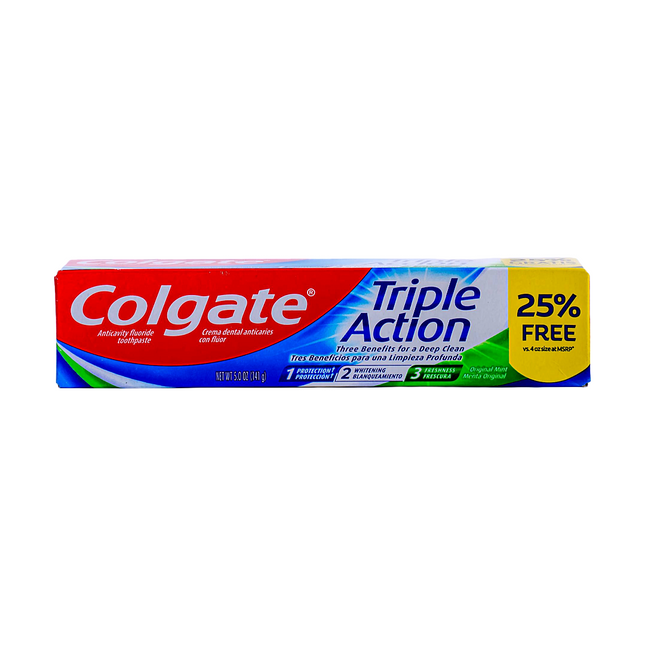Colgate Toothpaste Triple Action – 5oz | 141g