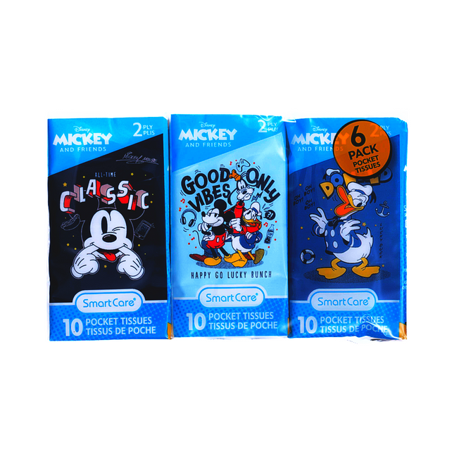 Mickey & Donald Duck Pocket Facial Tissue 6 packs