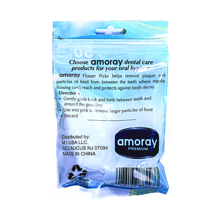 Amoray Floss Picks 50 ct