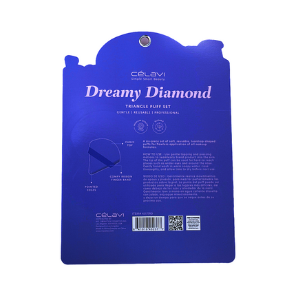 Dreamy Diamond Triangle Puff Set  6