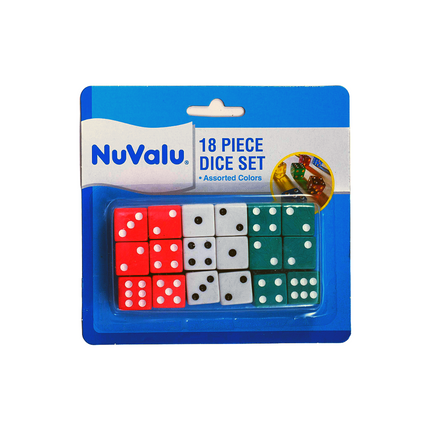 Dice 18 pcs w/ Asst Colors