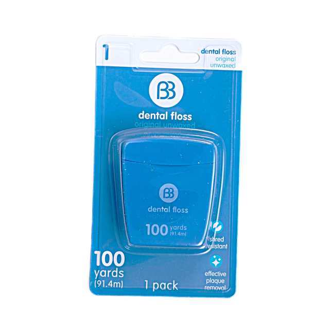 Brush Buddies Orig Unwaxed Dental Floss – 100 yards