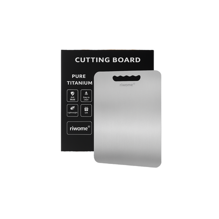 Riwome Pure Titanium Cutting Board – 14 x 10 in
