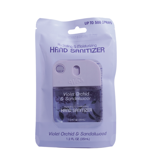Wish Hand Sanitizer Spray Violet Orchid at Sandalwood