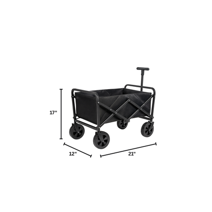 Collapsible Folding Utility Wagon – Mini Size, 21 x 12 x 17 in