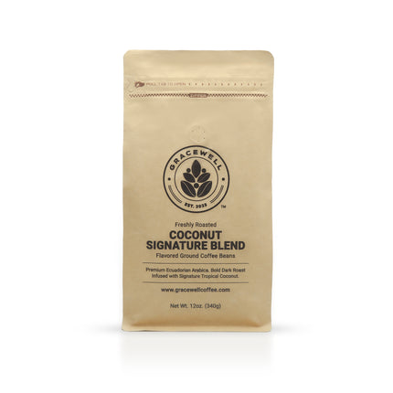 Gracewell Coffee - Coconut Signature Blend - Ground Coffee 12oz.