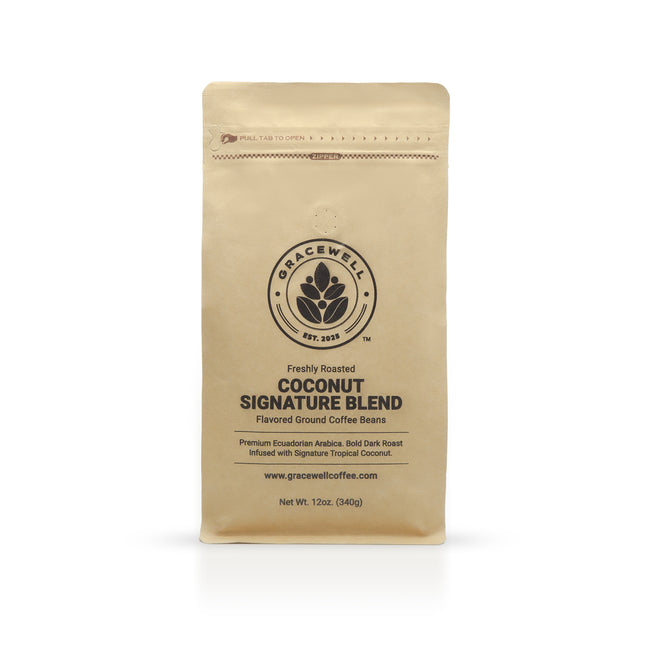 Gracewell Coffee - Coconut Signature Blend - Ground Coffee 12oz.